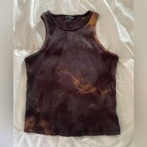 Rib-Knit Tie Dye tank